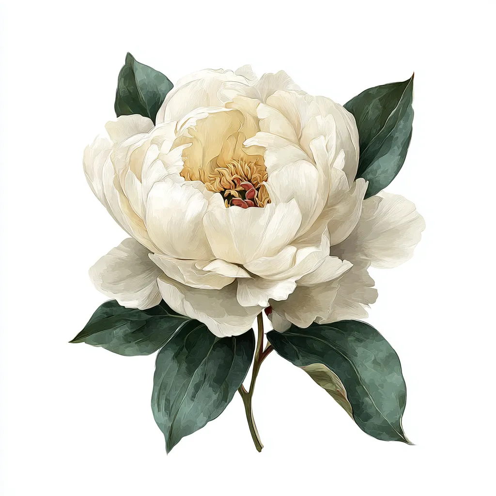 白の芍薬