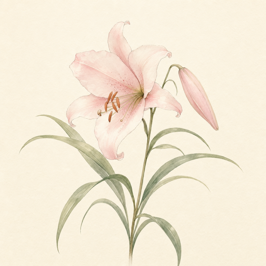 ササユリ（Sasayuri Lily）
